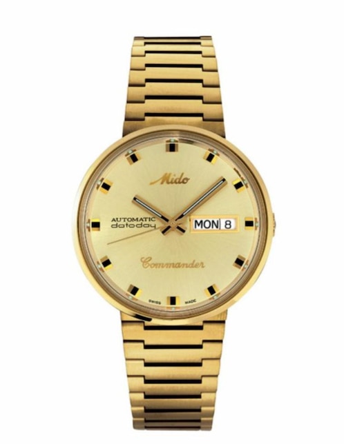 Reloj para caballero Mido Comnander Vintage M842932223 dorado Liverpool