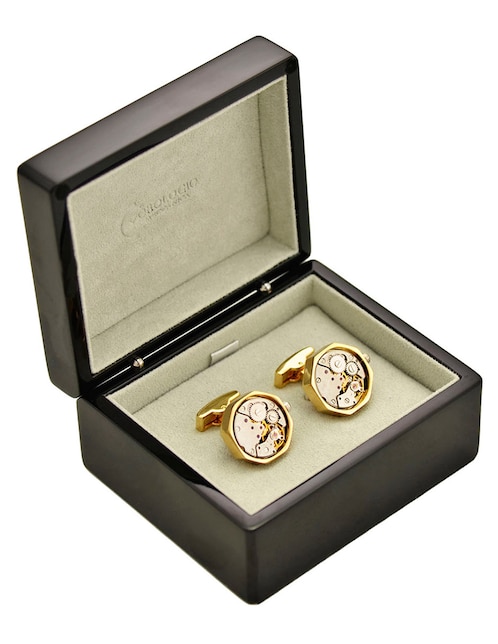 Mancuernillas Orologio Meccanica forma circular