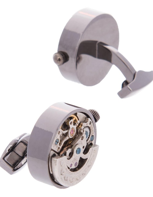 Mancuernillas Orologio Meccanica forma circular