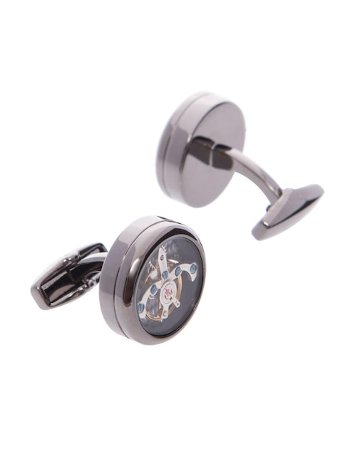 Mancuernillas Orologio Meccanica forma circular