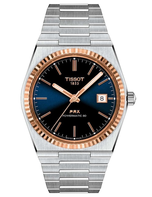Reloj Tissot PRX Powermatic 80 Gold para hombre T9314074104100