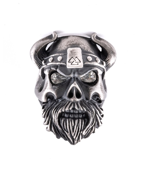 Anillo de cráneo Bomberg Viking Skulls cristal