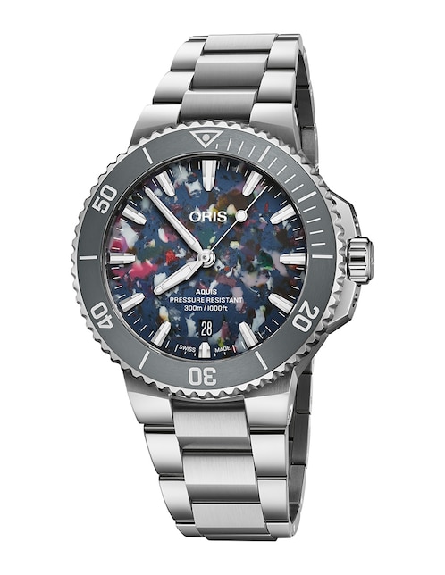 Reloj Oris Aquis Date Up-Cycle unisex 73377874150-0782204peb