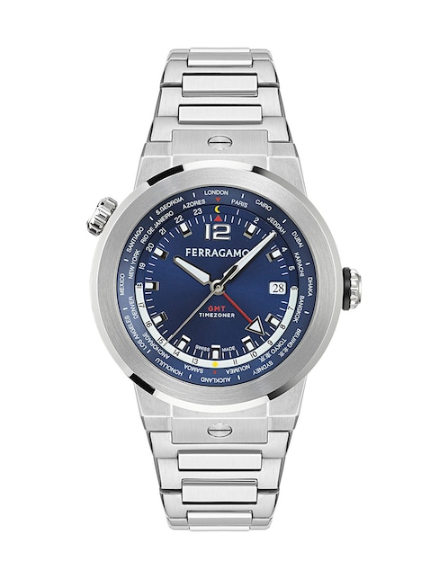Reloj Salvatore Ferragamo F-80 Gmt Worldtime para hombre sfha00424