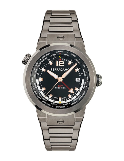 Reloj Salvatore Ferragamo F-80 Gmt Worldtime para hombre sfha00624