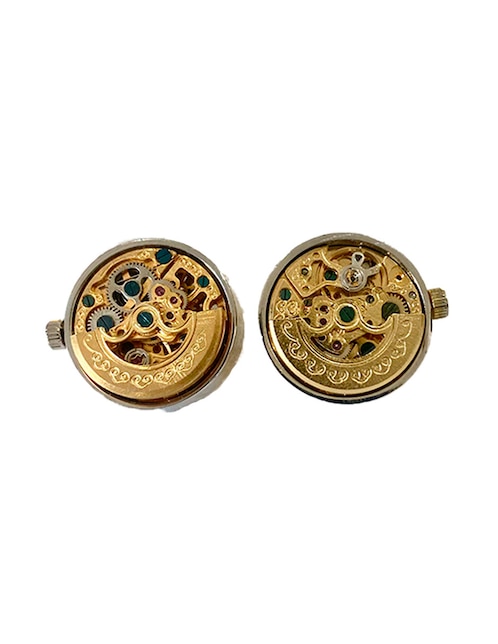 Mancuernillas Orologio Meccanica redondas