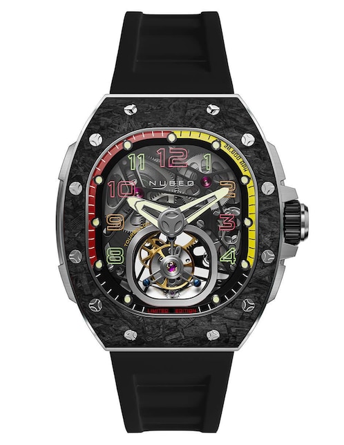 Reloj Nubeo Viper Tourbillon Limited Edition Stellar Black para hombre NB-6108-01