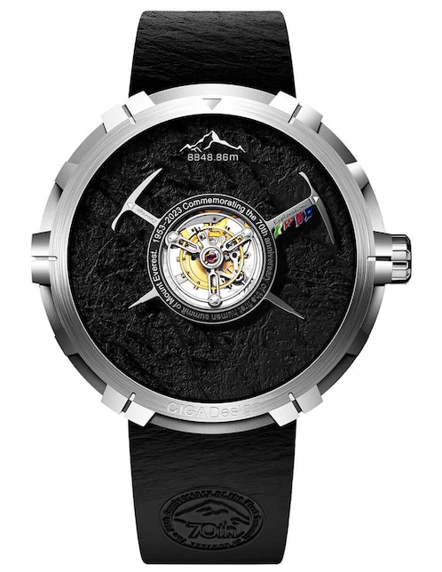 Reloj Series U Everest Tourbillon Mecánico Black/Silver para hombre U051-TB01-W6B