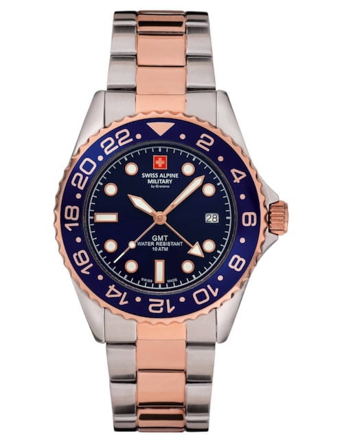Reloj Swiss Alpine Military Master Diver Gmt para mujer 7052.1155SAM