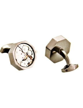 Mancuernillas Orologio Meccanica forma circular