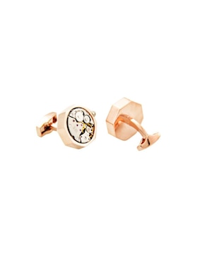 Mancuernillas Orologio Meccanica forma circular
