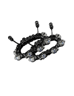 Pulsera para caballero Bomberg Skully gris obscuro