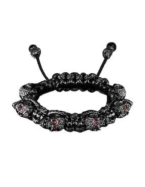 Pulsera para caballero Bomberg Skully negra