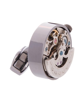 Mancuernillas Orologio Meccanica forma circular