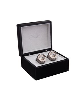 Mancuernillas Orologio Meccanica forma circular