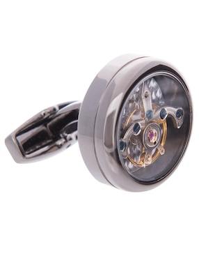 Mancuernillas Orologio Meccanica forma circular