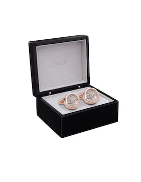 Mancuernillas Orologio Meccanica forma circular