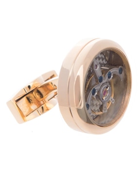 Mancuernillas Orologio Meccanica forma circular