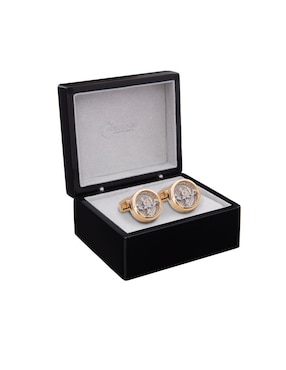 Mancuernillas Orologio Meccanica forma circular