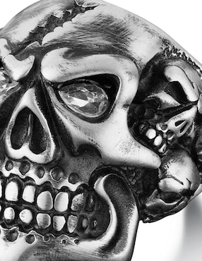 Anillo de calavera Bomberg Skull zirconia brillante
