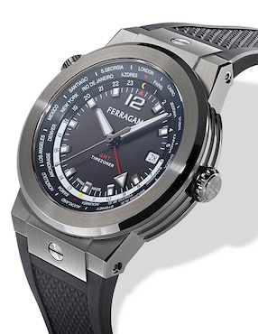 Reloj Salvatore Ferragamo F-80 GMT WorldTime para hombre SFHA00224