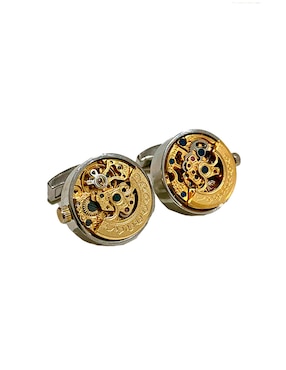 Mancuernillas Orologio Meccanica redondas