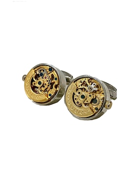 Mancuernillas Orologio Meccanica redondas