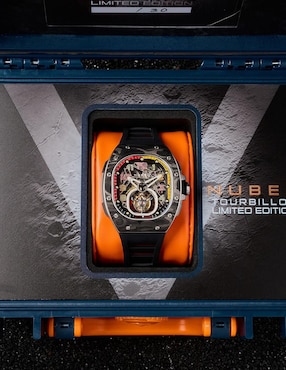 Reloj Nubeo Viper Tourbillon Limited Edition Stellar Black para hombre NB-6108-01