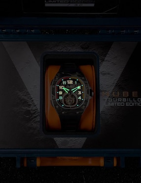 Reloj Nubeo Viper Tourbillon Limited Edition Stellar Black para hombre NB-6108-01