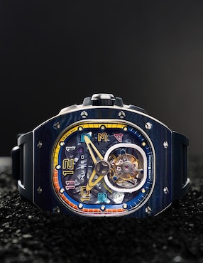 Reloj Nubeo Viper Tourbillon Limited Edition Rare Blue para hombre NB-6108-04