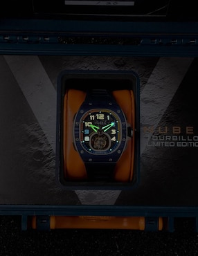 Reloj Nubeo Viper Tourbillon Limited Edition Rare Blue para hombre NB-6108-04
