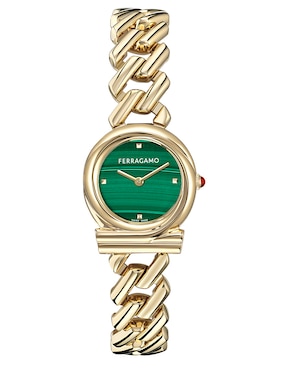 Reloj Salvatore Ferragamo Gancini Twisted Chain para mujer SFT200125