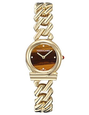 Reloj Salvatore Ferragamo Gancini Twisted Chain para mujer SFT200325