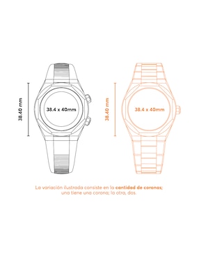 Reloj fino Mido Multifort 8 One Crown unisex M0555071709100