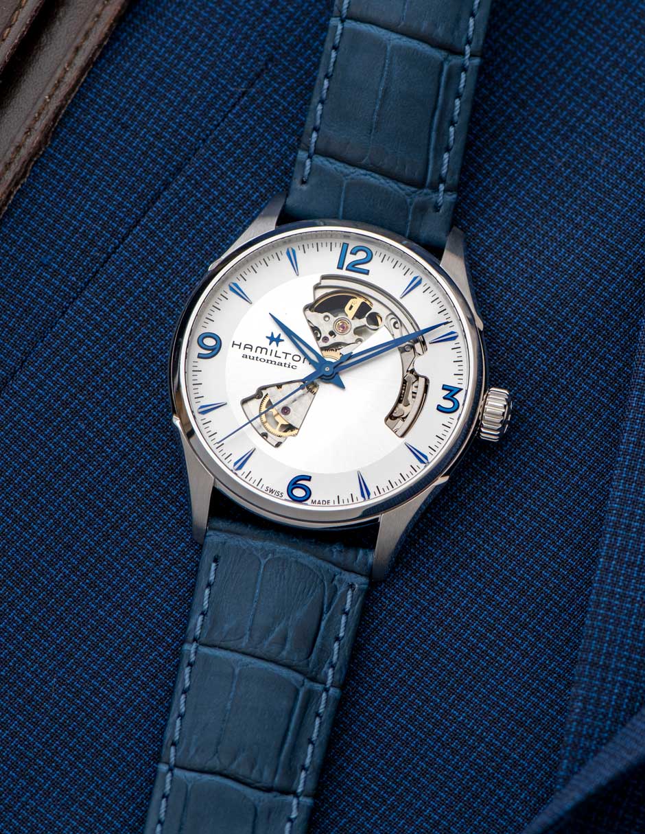 Reloj Jazzmaster Open Heart para hombre H32705651 5