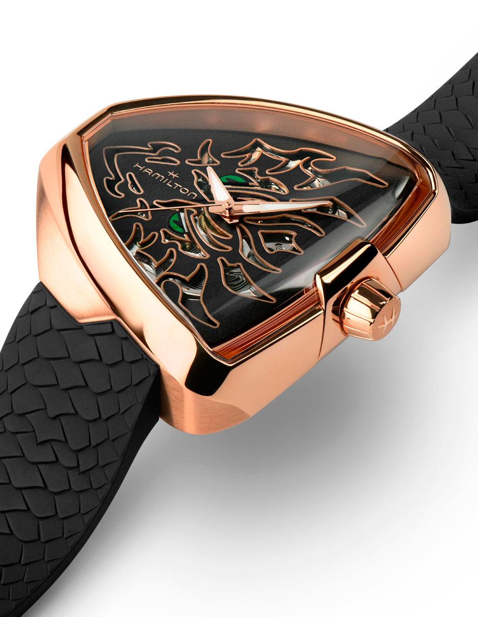 Reloj Ventura Elvis80 Skeleton - Dragon unisex H24525332 3