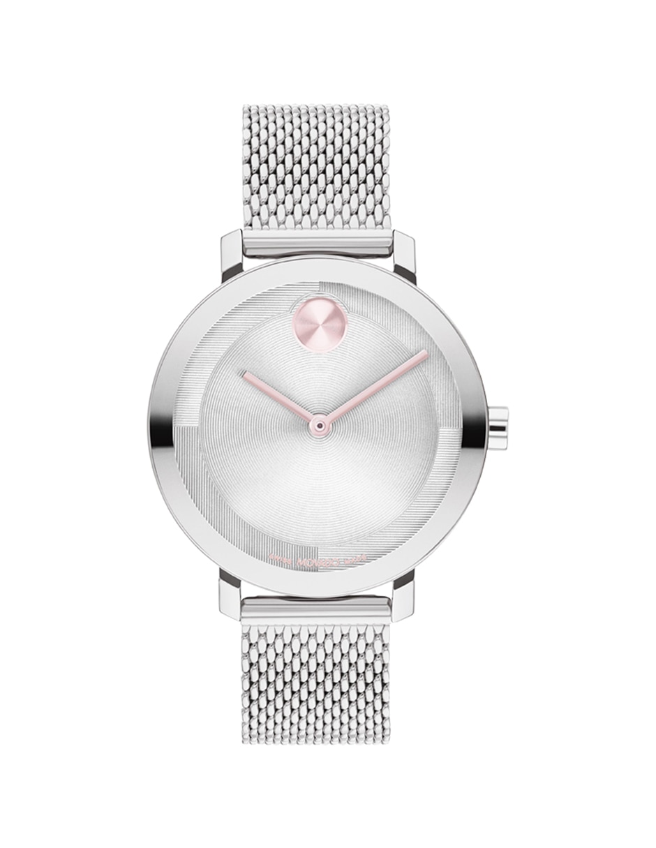 Reloj best sale movado plateado