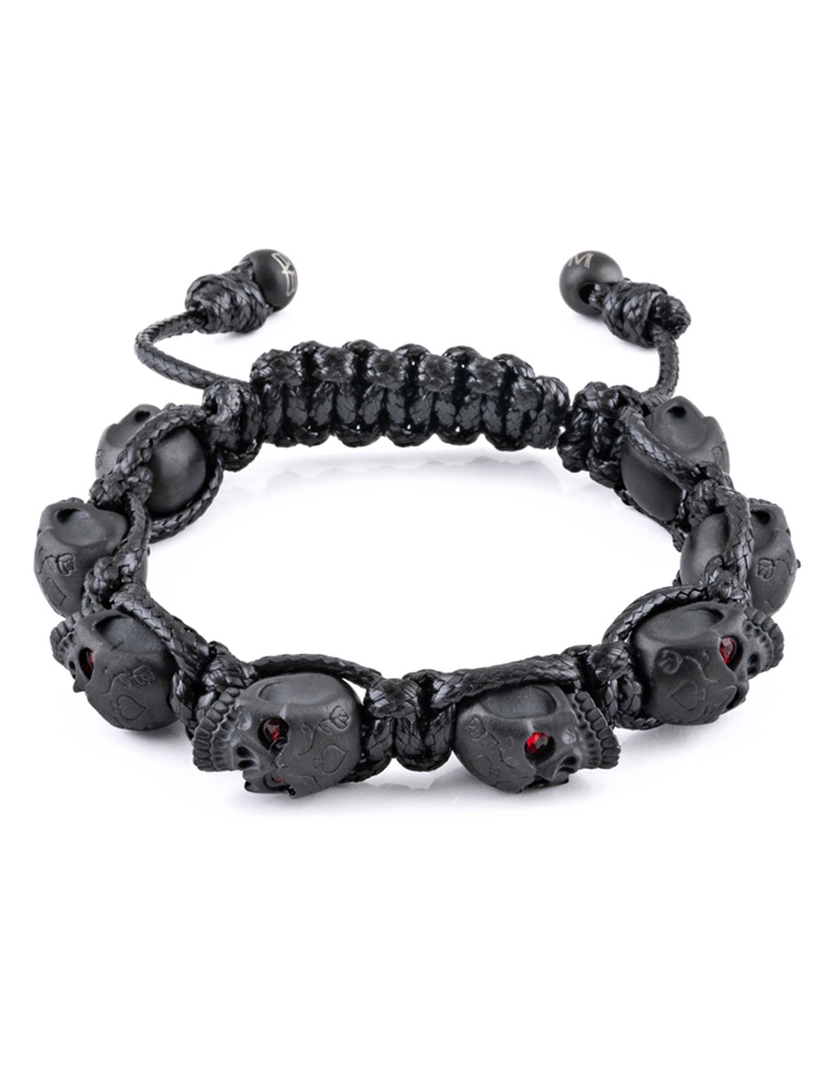 Pulsera Skullies con acabado lustre