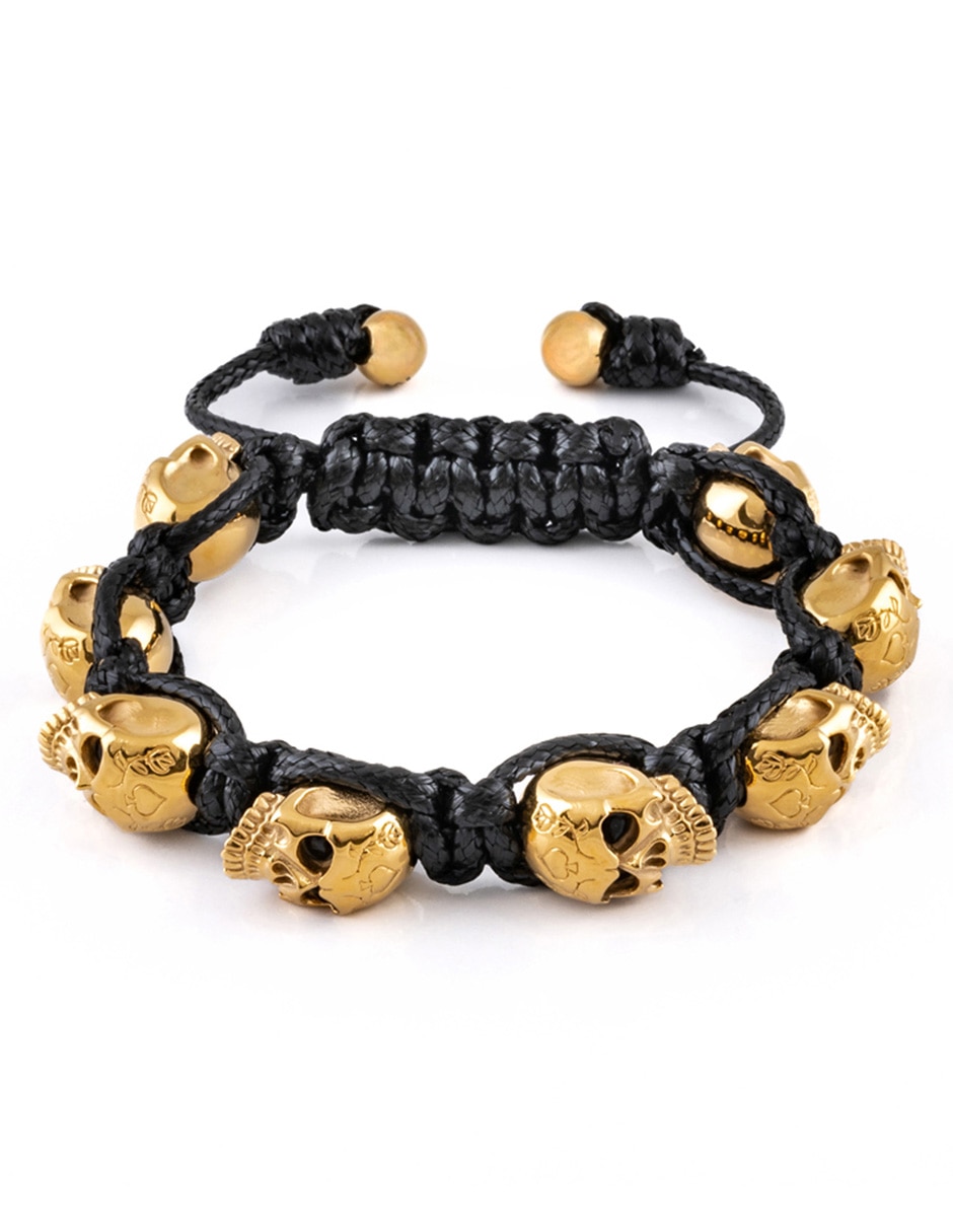 Pulsera Skullies con acabado brillante
