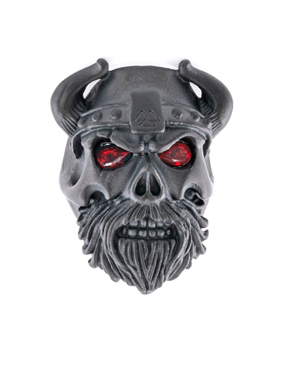 Anillo de calavera Viking Skulls zirconia mate