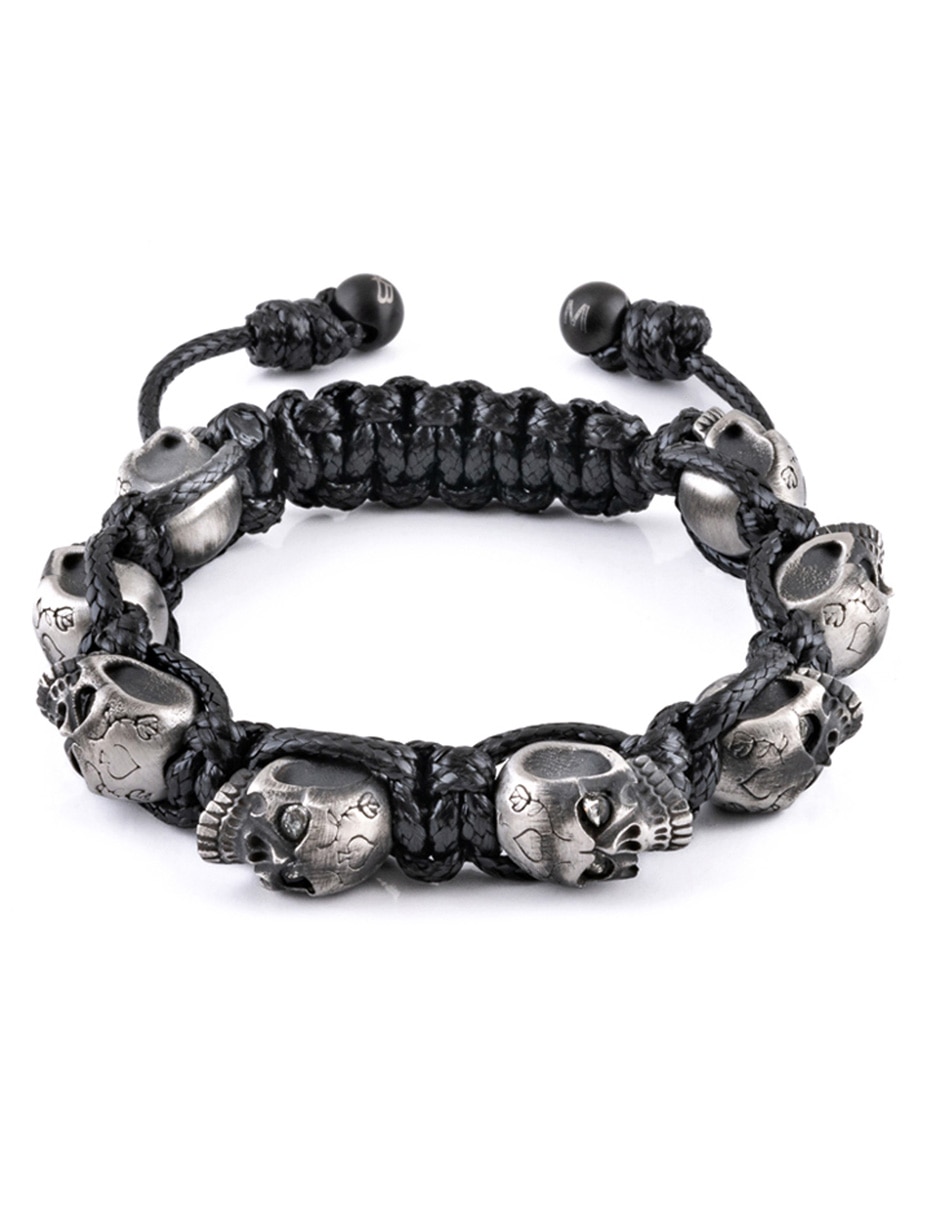 Brazalete Skullies con acabado brillante