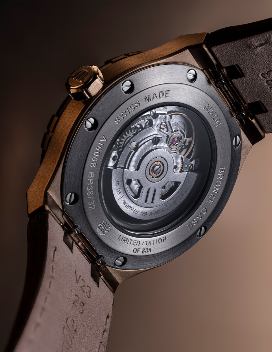Reloj Aikon para hombre AI6008-BRZ01-730-3 4