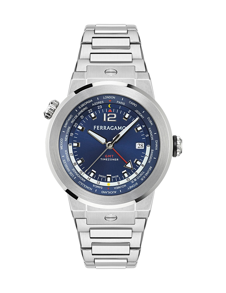 Reloj Salvatore Ferragamo F-80 Gmt Worldtime para hombre SFHA00424 Reloj Salvatore Ferragamo F-80 Gmt Worldtime para hombre SFHA00424