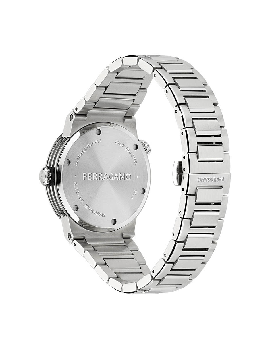 Reloj Salvatore Ferragamo F-80 Gmt Worldtime para hombre SFHA00424 4