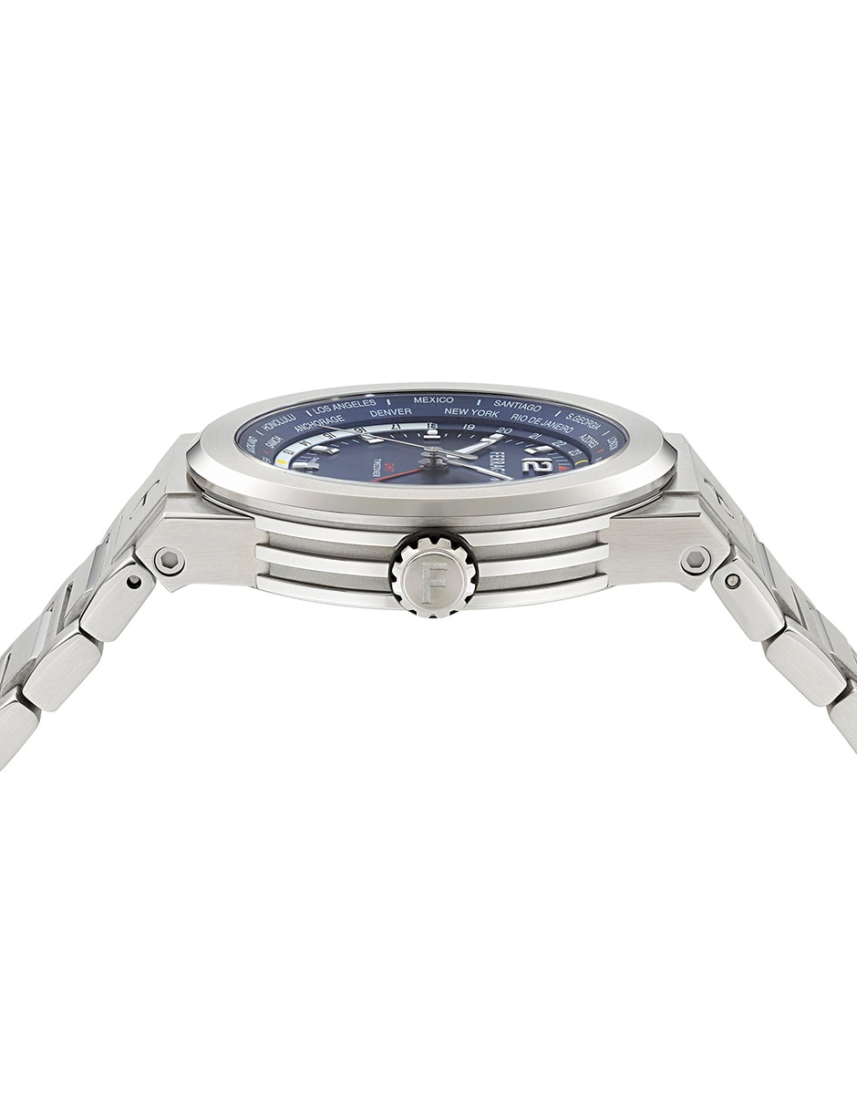 Reloj Salvatore Ferragamo F-80 Gmt Worldtime para hombre SFHA00424 5