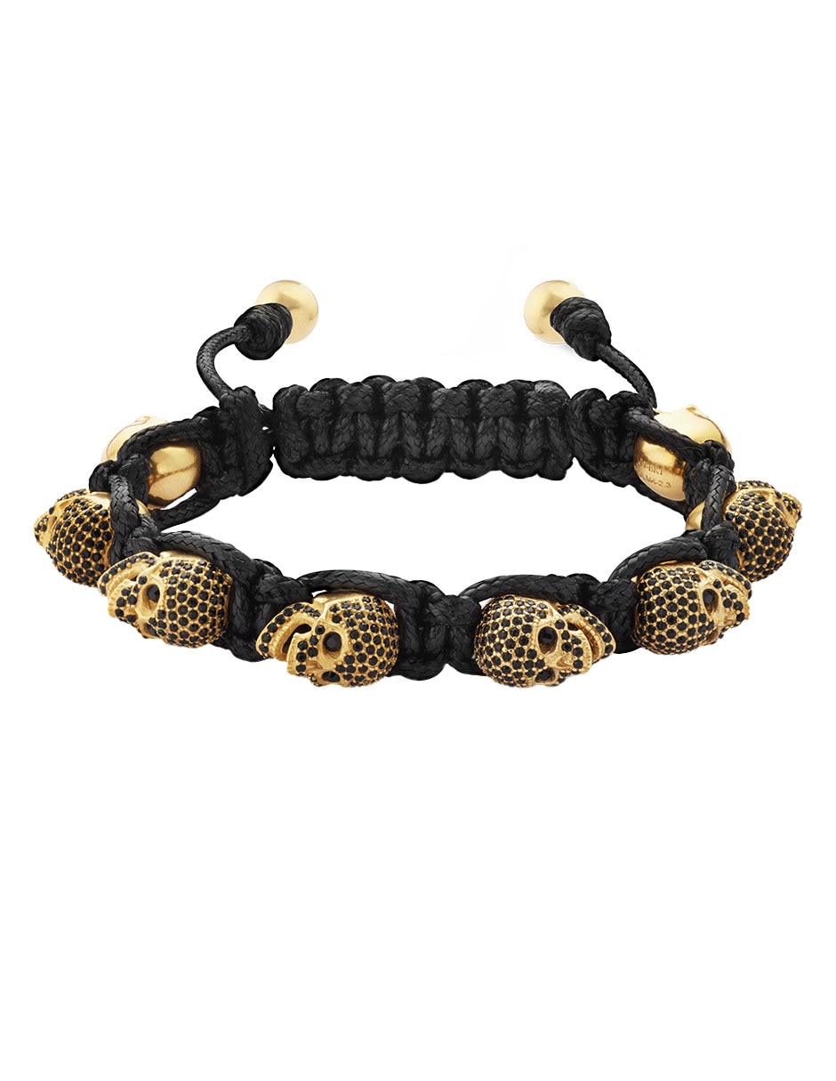 Pulsera Skullies con acabado brillante