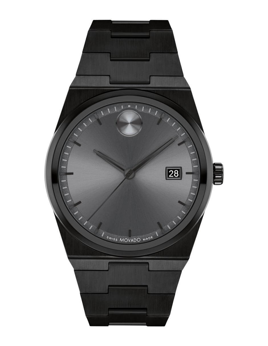 Movado negro fashion hombre