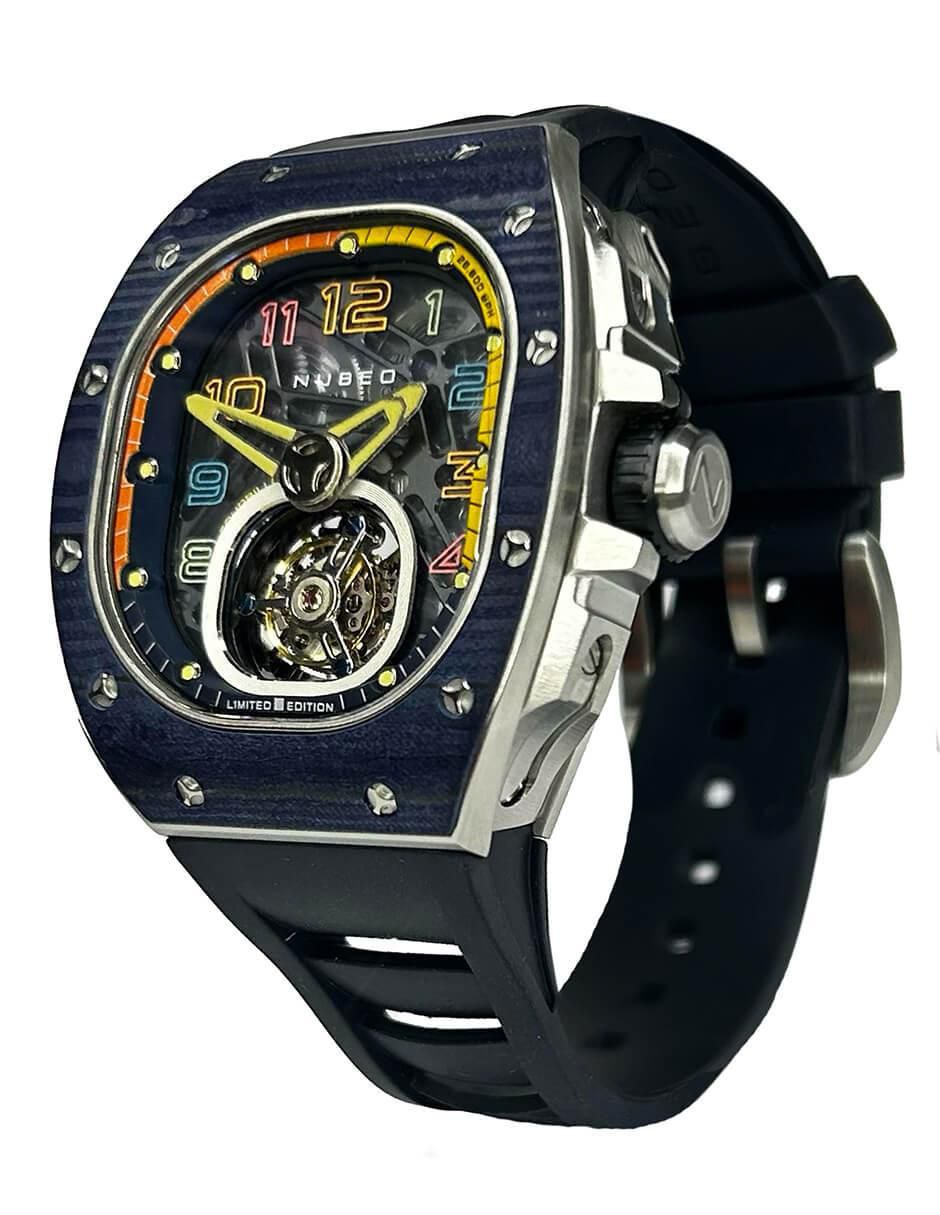 Reloj Viper Tourbillon Limited Edition Rare Blue para hombre NB-6108-04 2