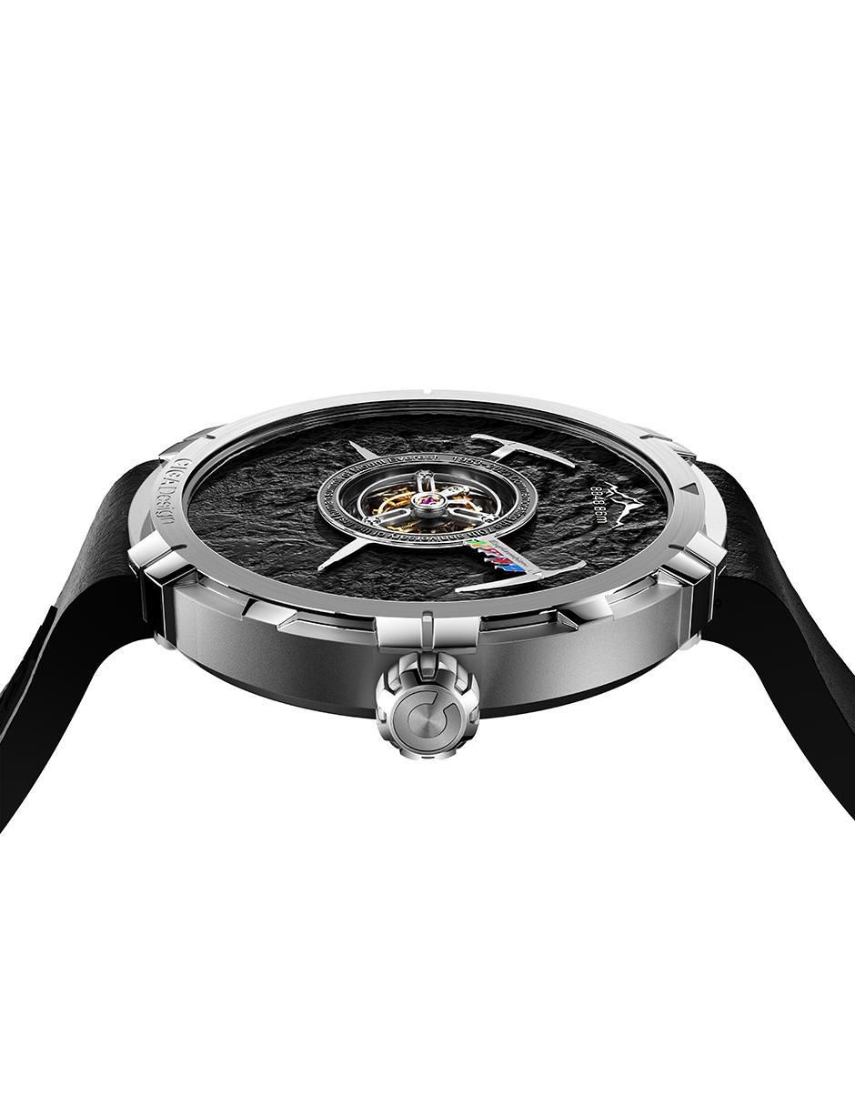 Reloj Series U Everest Tourbillon Mecánico Black/Silver para hombre U051-TB01-W6B