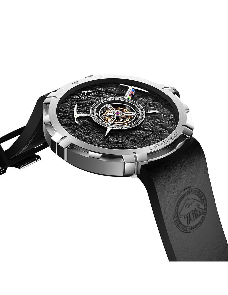 Reloj Series U Everest Tourbillon Mecánico Black/Silver para hombre U051-TB01-W6B